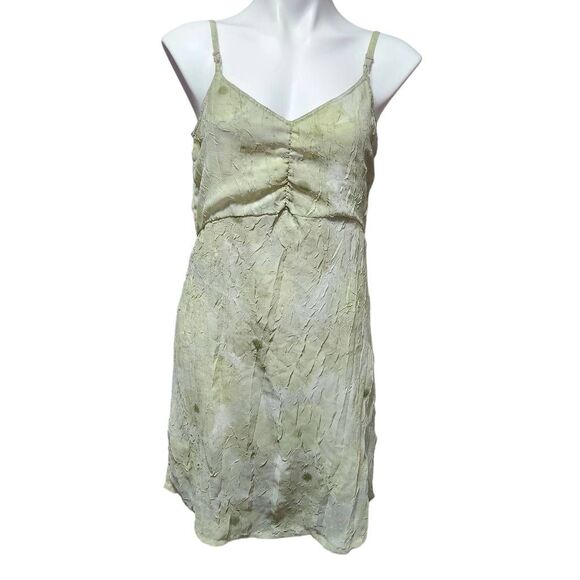 raya sun Dresses & Skirts - Raya Sun summer dress green watercolor Large cotton rayon